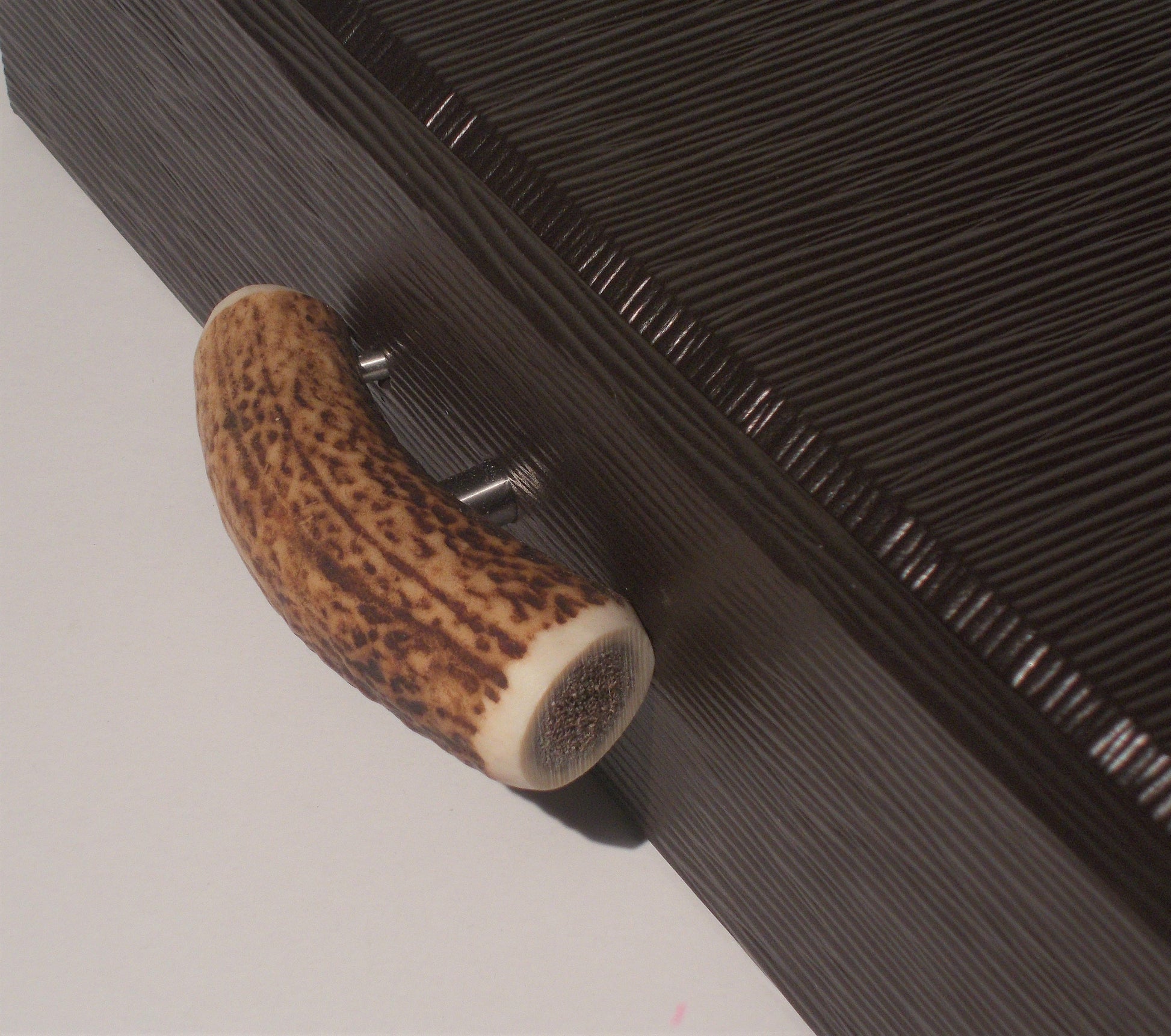 Living tray with deer handles, vassoio living manico in cervo