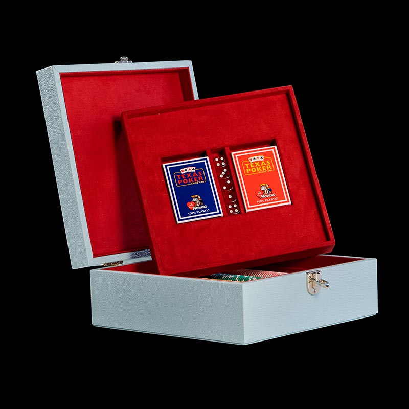 Pokerset scatola per il gioco del poker