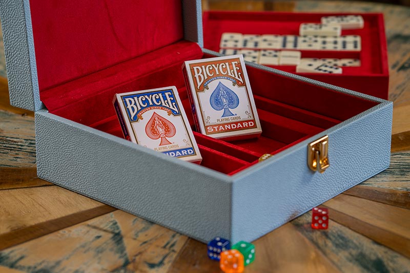 Scatola Da Domino & Carte gioco