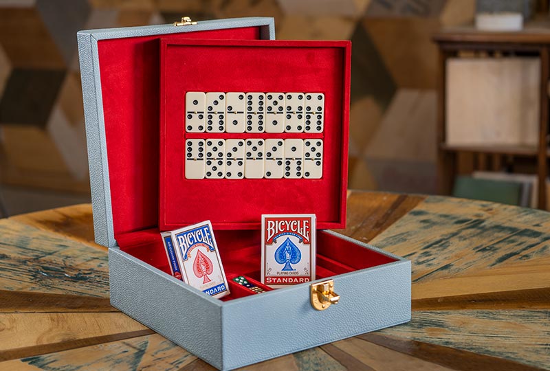 Scatola Da Domino & Carte gioco