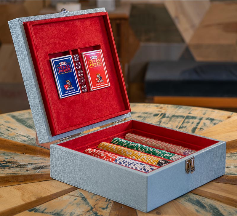 Pokerset scatola per il gioco del poker