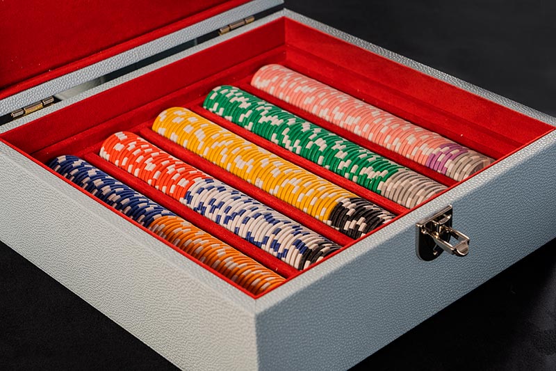 Pokerset scatola per il gioco del poker